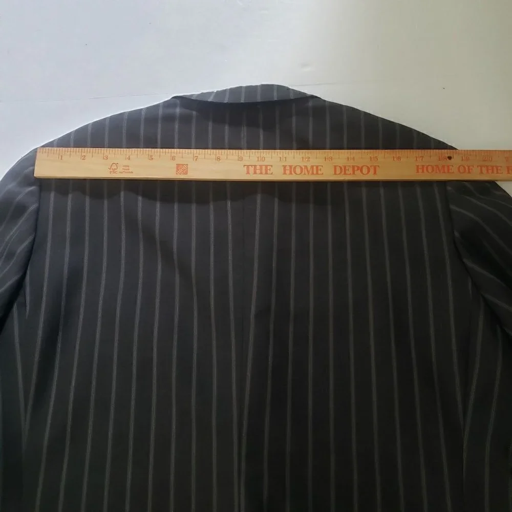 Isaia Napoli Striped Wool Mohair Blazer Double Vented Sport Coat Jacket Mens 54